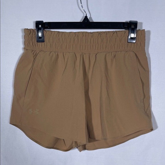 UNDER ARMOUR WOMENS VANISH SHORTS TAN MEDIUM - Picture 2 of 6
